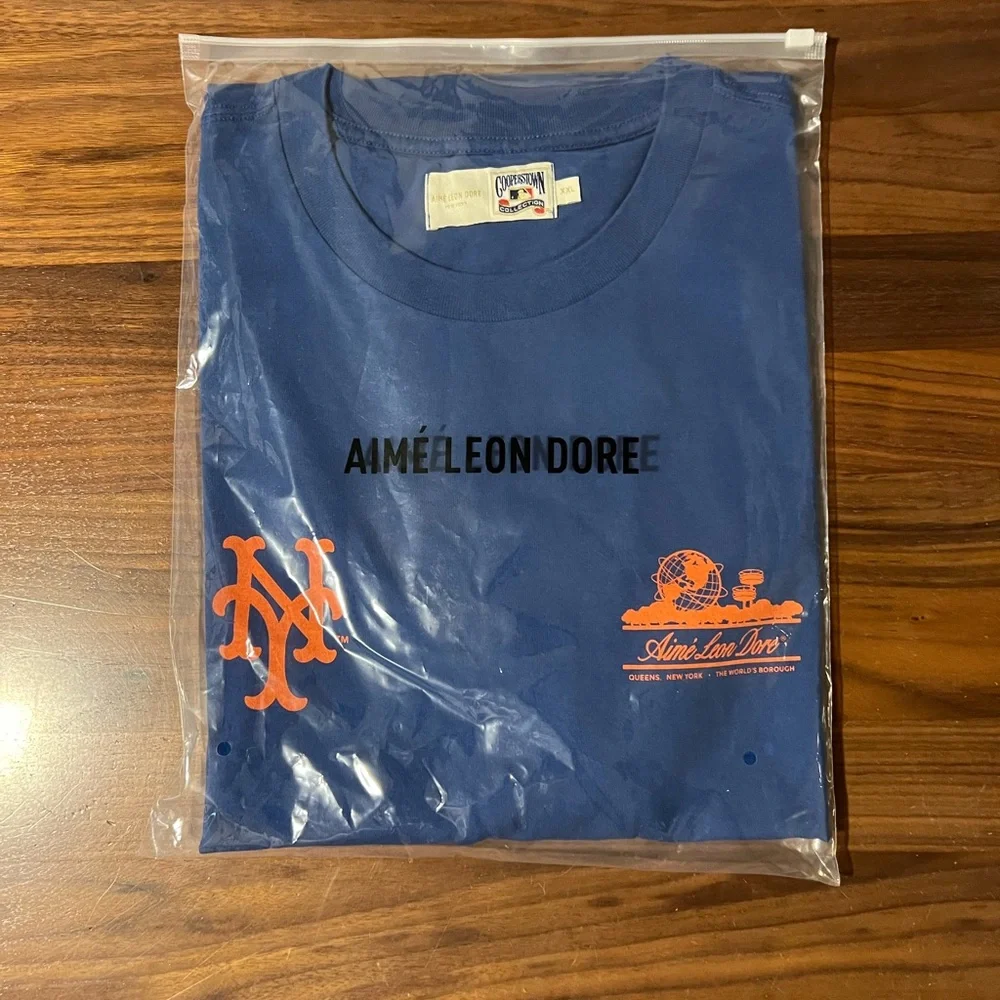 Aime Leon Dore ALD / New York Mets Unisphere Short-Sleeve Tee “Limoges” Size XXL - Picture 1 of 10